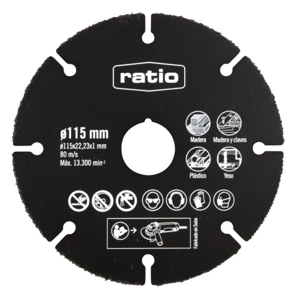 Disco de corte multiuso 115 mm Ratio - Gas y Ferretería Girona